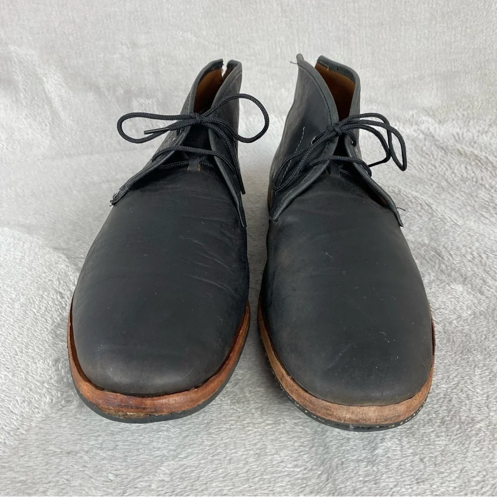 Timberland Men's Wodehouse Chukka Boots Size 12 Distress Leather Black Shoes